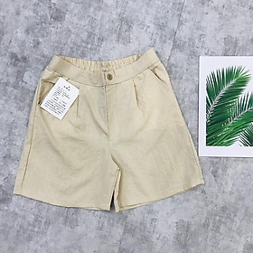 Set đồ bộ nữ quần short đũi và áo phông xanh cộc tay siêu xinh thời trang Banamo Fashion 111