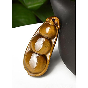 Mặt Dây Chuyển Hạt Đậu Phong Thủy Đá Mắt Hổ