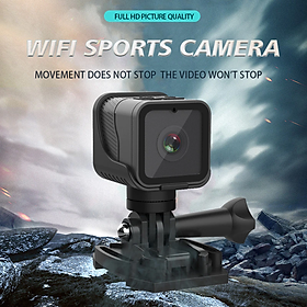Camera hành động HD 1080P WiFi Mũ bảo hiểm dưới nước chống nước 12MP DV Camera thể thao Tích hợp Mic quay video Webcam Dash Cam Màu sắc: Đen