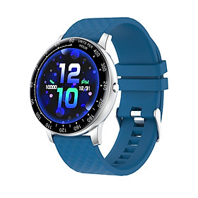 Đồng hồ thông minh Theo dõi thể dục cho nam và nữ  màn hình LCD TFT 1,28 '' với Màn hình nhịp tim & giấc ngủ IP68-Màu xanh dương
