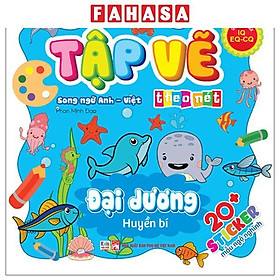 Tập Vẽ Theo Nét - Đại Dương Huyền Bí - Song Ngữ Anh-Việt