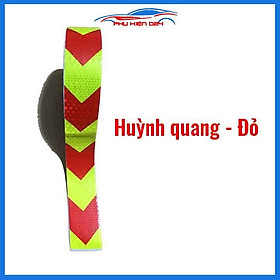 Băng dính phản quang rộng 5cm cảnh báo an toàn dán ô tô xe máy nhiều màu cuộn 1 mét