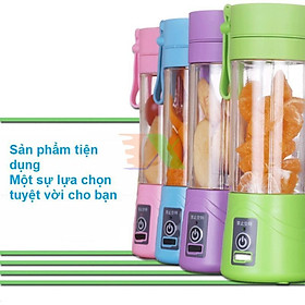 Mua Máy Xay Sinh Tố Cầm Tay 6 lưỡi Mini Sạc Pin Tích Điện