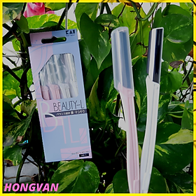Set 4 dao cạo lông mày lông mặt cho nữ cao cấp + Tặng 2 zipper