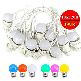 Mua Dây đui 10m 20 đui ngoài trời - 2 màu đen trắng