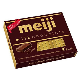 (Meiji) Hộp 26 miếng socola sữa 120g