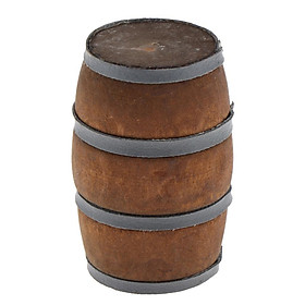 1/12 Scale Dollhouse Miniature  Barrel Wooden Bucket Home Decoration