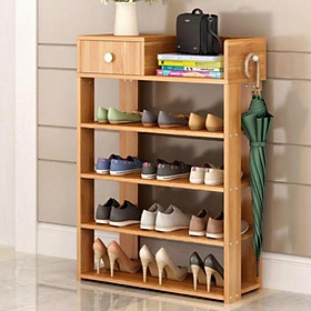 Mua Kệ để giày dép thông minh - Tủ để giày 5 tầng - Kệ giày gỗ có ngăn kéoMiễn Phí Ship