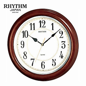 Đồng hồ treo tường Nhật Bản RHYTHM CMG911NR06, Kt 34.0 x 4.5cm, 1.1kg , Vỏ Gỗ