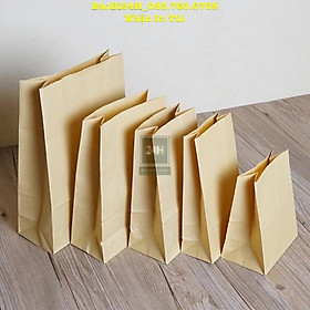 Mua COMBO 100 chiếc Túi Giấy Kraft Xi Măng Không Quai Đóng gói Hàng Hoá  Thực phẩm   đầy đủ Các Cỡ