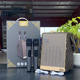 Mua Loa Karaoke Bluetooth Qixi SK2050 - Âm Bass Mượt Mà  Pin 3600mah Và 2 Micro Không Dây Đi Kèm  Đáp Ứng Mọi Nhu Cầu Thưởng Thức Âm Nhạc