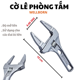 Mua Cờ lê phòng tắm  cờ lê mỏ lết dùng trong phòng tắm  độ mở mỏ lết lớn 6mm đến 68mm phù hợp với các đai ốc có kích thước lớn
