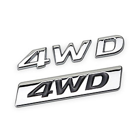 Tem Decal Logo 4wd Dán Xe ô Tô MS-110