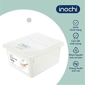 Mua Thùng gạo Inochi - Sendai 12kg Màu sắc: Thân Trắng ngọc + Nắp Trong suốt + Gioăng Trắng trong