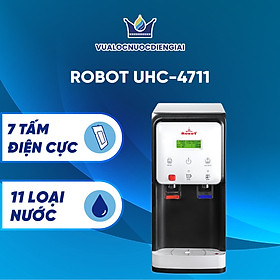 Máy Lọc Nước Điện Giải Ion Kiềm ROBOT UHC 4711 Tủ Để Bàn Nóng Lạnh Nguội - Hàng Chính Hãng