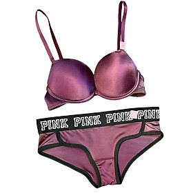 Bộ đồ lót Vicky Slyvia cao cấp có gọng mút vừa khoét ngực sâu 3/4 quả quần nguyên mông