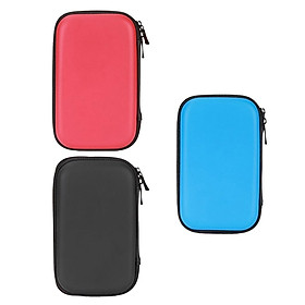 3Pieces EVA Small Bag, Portable EVA Hard Drive Travel Organizer Bag for Electronics Cables Adapter Earphone Accessories