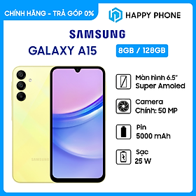 Mua Điện thoại Samsung Galaxy A15 (8GB/128GB) - Hàng chính hãng - Đã kích hoạt bảo hành điện tử