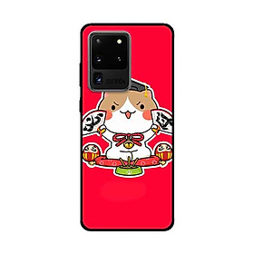 Ốp Lưng Dành Cho Samsung Galaxy S20 Ultra mẫu Mèo May Mắn 7 - Hàng Chính Hãng
