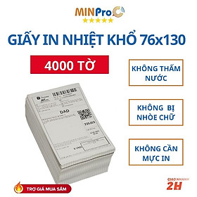 Mua Giấy in nhiệt tự dính 4000 tờ khổ 76x130 in đơn hàng  mã vạch cho máy in nhiệt