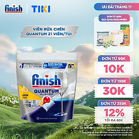Viên rửa chén bát Finish Quantum túi 21 viên