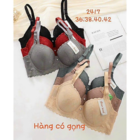 Áo lót nữ mỏng ren big size cài sau 3 móc Sister Hood 2417