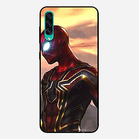 Ốp Lưng in cho Samsung A50 Mẫu Người Nhện Nền Đỏ - Hàng Chính Hãng