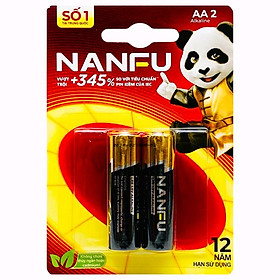 Vỉ 2 Pin Kiềm AA - Nanfu