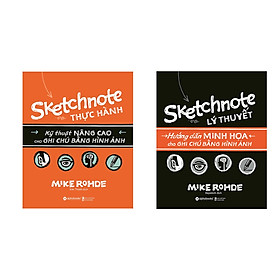 Combo Tự Học Sketchnote Sketchnote Thực Hành + Sketchnote Lý Thuyết