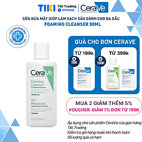Sữa rửa mặt giúp làm sạch sâu dành cho da dầu CeraVe Foaming Cleanser