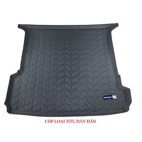 Thảm lót cốp ô tô Audi Q7 (2016-Nay) MACSIM màu đen – TPV cao cấp, chuẩn form, dễ vệ sinh (mã 05)