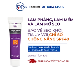 Kem trị sẹo SPF40 Bapscarcare bảo vệ vết sẹo chống nắng