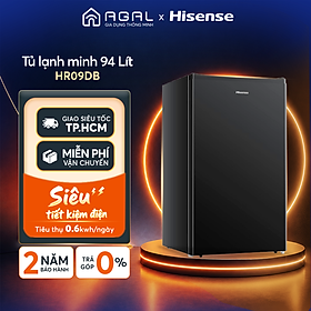 Tủ lạnh Mini Bar Hisense 94 Lít HR09DB làm lạnh nhanh, tiết kiệm điện, bảo hành 24 tháng - HÀNG CHÍNH HÃNG