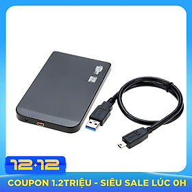 Hộp Ổ Cứng SATA SSD / HDD 2.5 Inches USB 3.0 Tốc Độ Cao Kèm Cáp USB