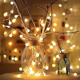 Dây đèn led trang trí bóng đèn tròn có phích cắm điện