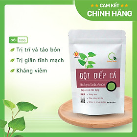 [CHÍNH HÃNG] Bột Diếp Cá Sấy Lạnh Nguyên Chất  - Giảm mở, giảm cân, kháng viêm, hỗ trợ trĩ, táo bón - Gói 100gr