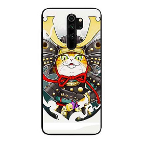 Ốp Lưng in cho Xiaomi Redmi Note 8 Pro Mẫu Mèo Samurai - Hàng Chính Hãng