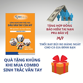 Sinh Trắc Vân Tay Gen Talents – Combo Gia đình 3 – 4 Bài Báo Cáo Đầy Đủ 4 Module – Tặng Bảo Hiểm Tai Nạn PRU-BẢO VỆ 24/7 Cho Cả Gia Đình