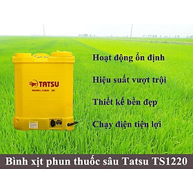 Mua BÌNH PHUN THUỐC ĐIỆN 20 LÍT (BƠM ĐÔI) TS1220 TATSU - HÀNG CHÍNH HÃNG