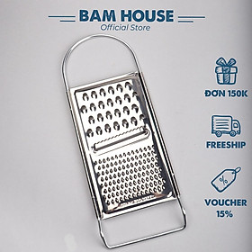 Dụng cụ bào rau củ 3 kiểu inox Bam House có quai cầm inox siêu bén cao cấp B3K05 - Gia dụng bếp