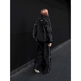 Áo Varsity Jacket - Chất dày đẹp form bao to cho nam nữ dưới 70kg - Hình thêu nổi sắc nét, Áo Khoác Bomber Phối Tay form rộng cực kỳ thoải mái, áo khoác dù bóng chày