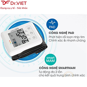 Máy đo huyết áp cổ tay điện tử Microlife W70 Hàng chính hãng - Đo nhanh chóng chính xác, gọn nhẹ, bảo hành toàn quốc