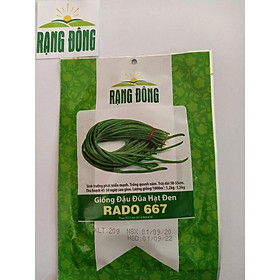 Hạt Giống Đậu Đũa RADO 667 - 20gr - Sinh Trưởng Manh, Trồng Quanh Năm, Cho Đậu Xanh và Dài, Ăn Dòn, Ngon, Ngọt