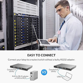 Mua Cáp Lập Trình Console USB Sang RJ45 FTDI Dài 3M Cho Server  Switch  Hub Cisco 60813 | Sử Dụng Chipset FTDI FT-232