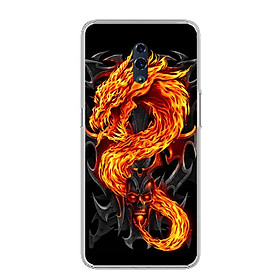 Ốp lưng cho Oppo Reno 6.4 inch - 0218 FIREDRAGON - Ốp lưng dẻo - Hàng Chính Hãng