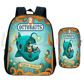 2 Cái/bộ Octonauts Mẫu Giáo Ba Lô Túi Bút Trẻ Em Học Bé Trai Bé Gái Đáng Túi Túi Sách Trẻ Em Hoạt Hình Mochila - one