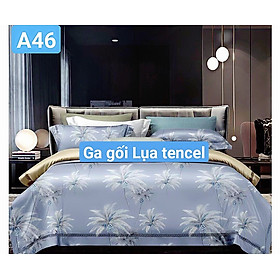 Bộ drap gối Tencel vải Hàn Quốc , đỉnh cao mát , mềm mại { drap và 3 áo gối