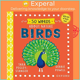 Sách - 50 Words About Nature: Birds by Debbie Powell (UK edition, hardcover)