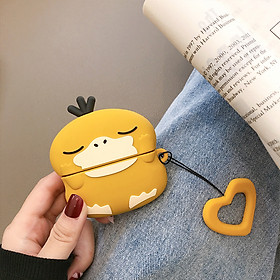Mua Bao Case Silicon Cho Tai Nghe Apple Airpods pro - Hình vịt vàng dễ thương - Hàng Chính hãng