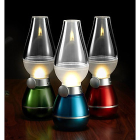 Mua Sẵn Hàng - Đèn Dầu Thổi Tắt Led Cảm Ứng
